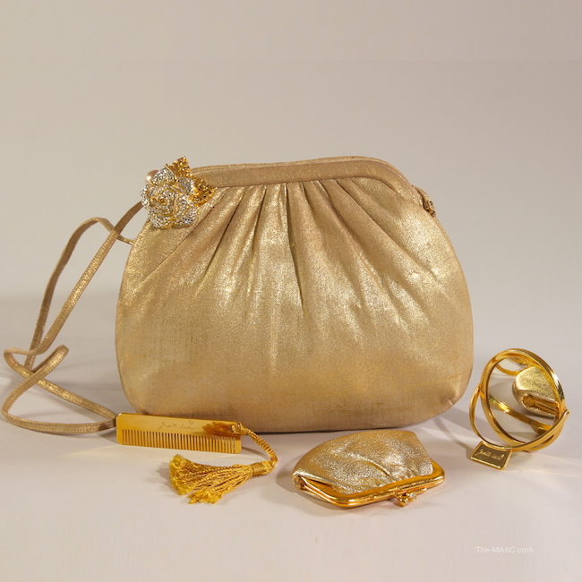Judith Leiber Gold Clutch Bag