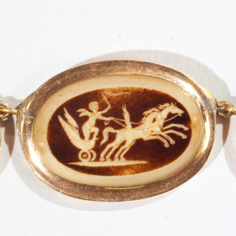 Antique Hardstone Intaglio and Cameo Necklace - Image 3