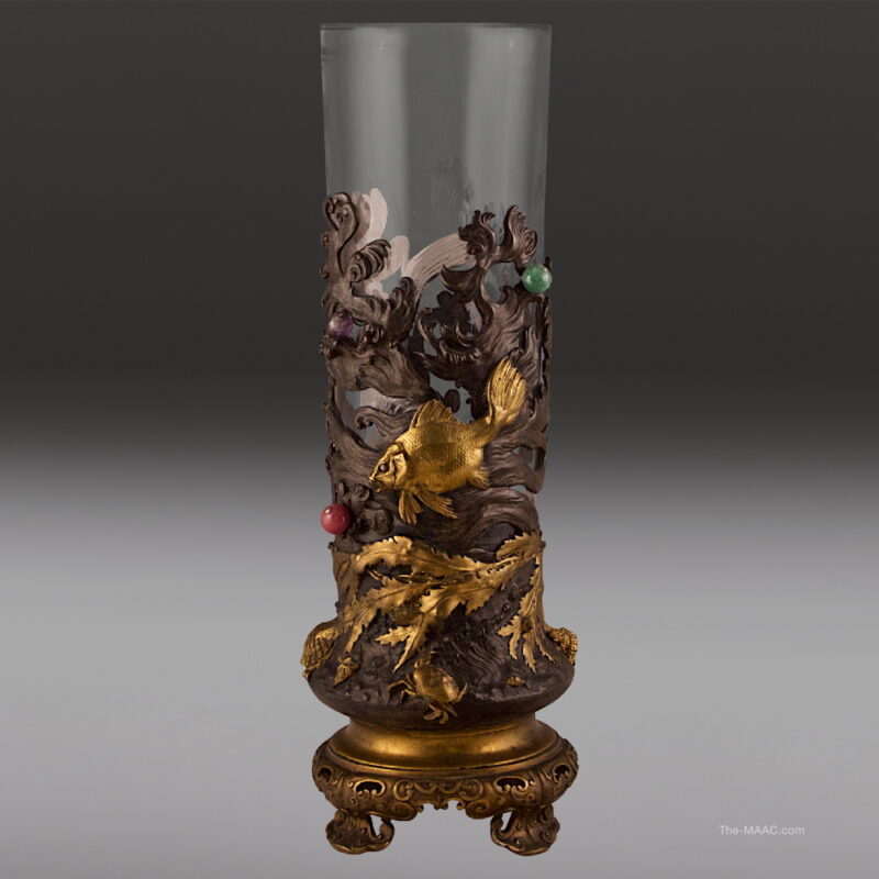 Japonisme Vase by Escalier De Cristal
