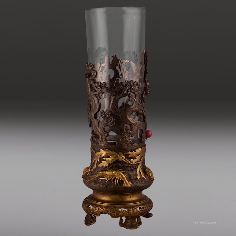 Japonisme Vase by Escalier De Cristal - Image 2