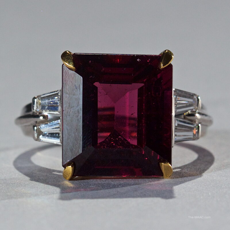 Natural Red Spinel and Diamond Ring - Image 2