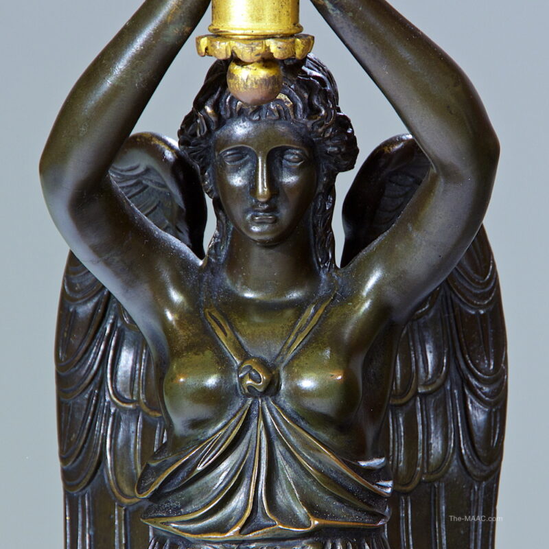 Pair of Empire Gilt Bronze and Marble Candelabras - Image 3