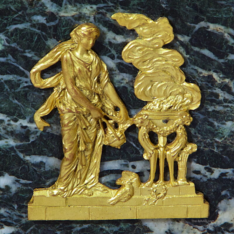 Pair of Empire Gilt Bronze and Marble Candelabras - Image 2