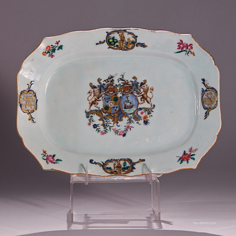 Rare Chinese Export Armorial Platter