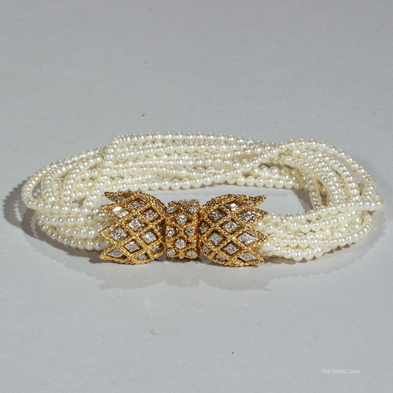 Cartier Pearl and Diamond Bracelet