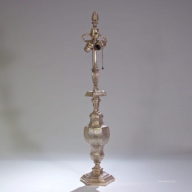 Moorish Style Bronze Lamp by Caldwell