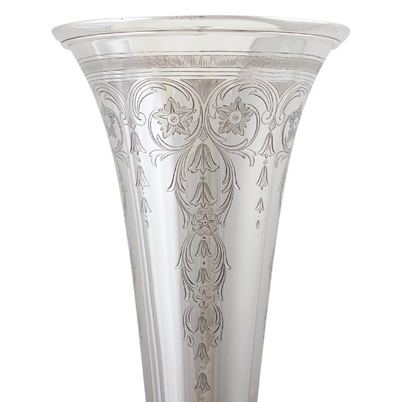 Tiffany Sterling Silver Trumpet Vase - Image 2