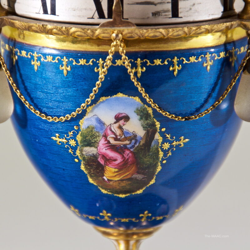 Blue Enamel Annular Clock - Image 2
