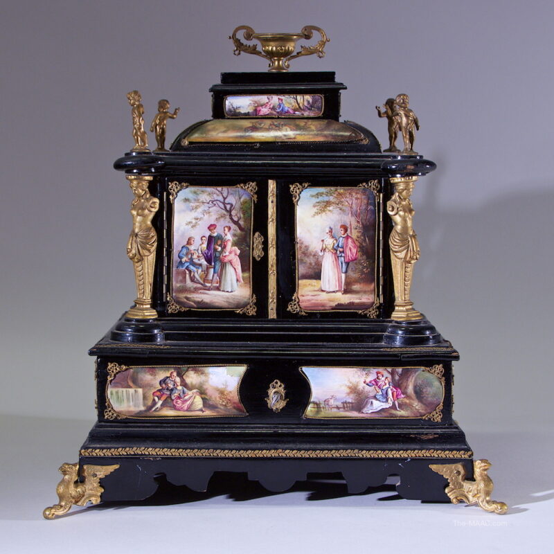 Large Viennese Enamel Casket