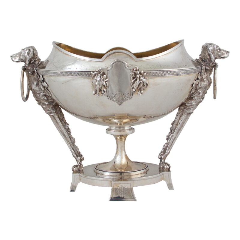 Antique Hunt Theme Centerpiece Bowl