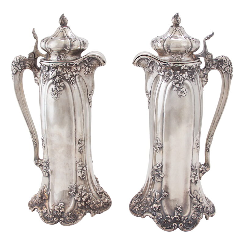 Pair of Reed and Barton Sterling Ewers