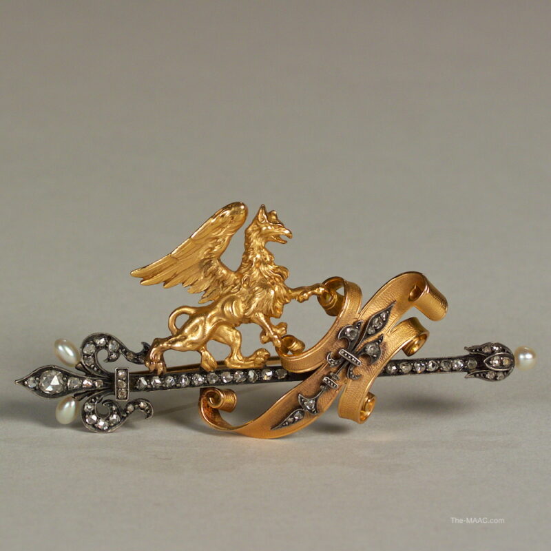 French Dragon Brooch by Alphonse Fouquet