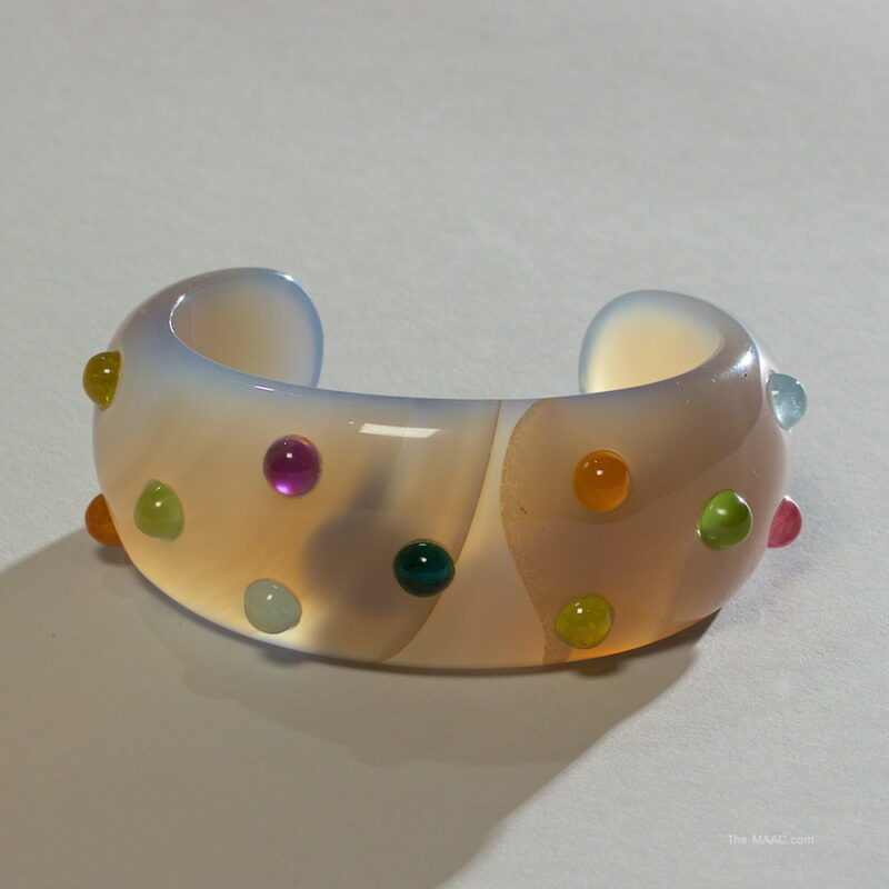 Multi Gem and Agate Bangle - Image 2