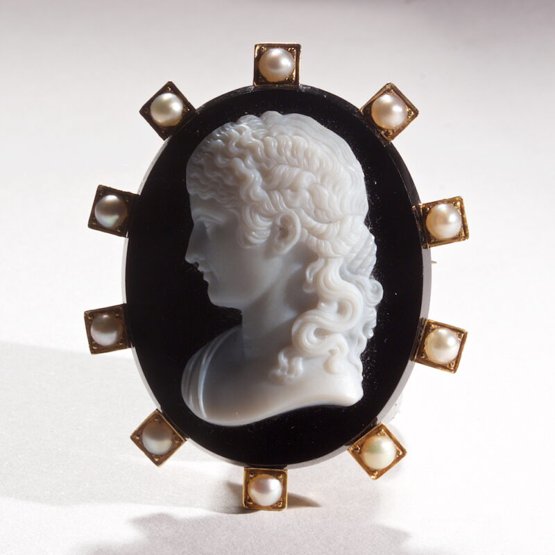 Hardstone Cameo Pendant / Brooch by Filippo Tignani
