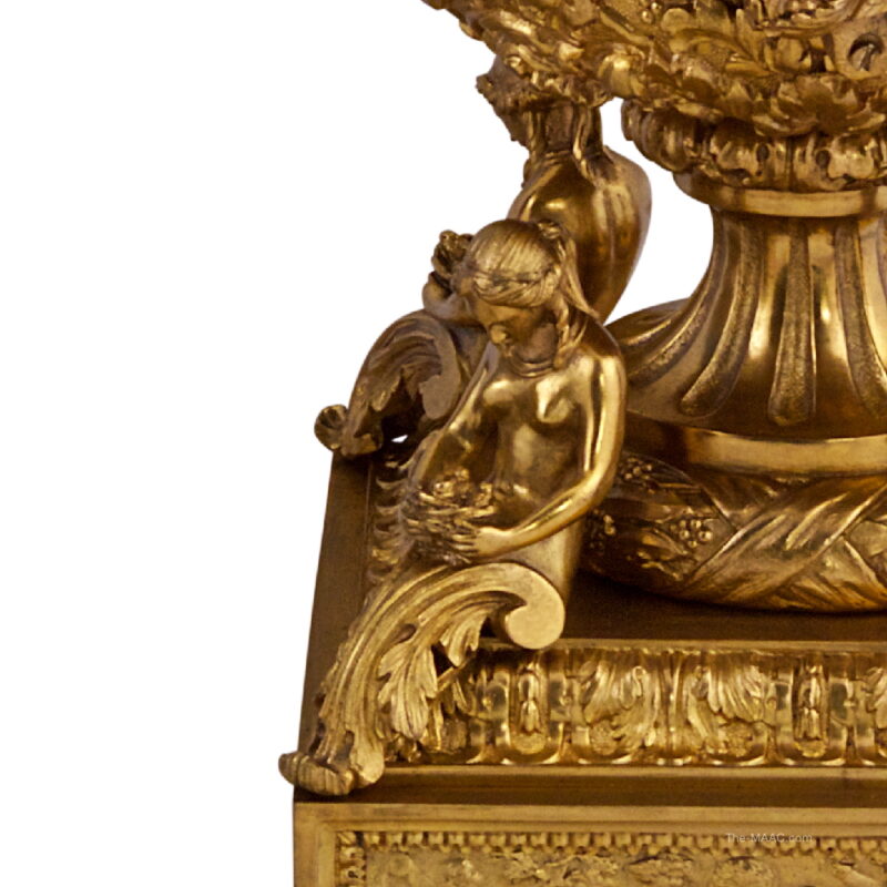 Sevres Style Porcelain and Gilt Bronze Garniture Set - Image 4