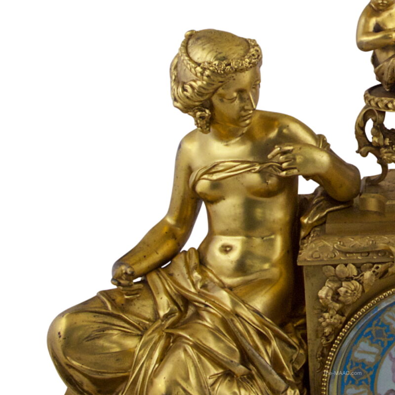 Sevres Style Porcelain and Gilt Bronze Garniture Set - Image 3