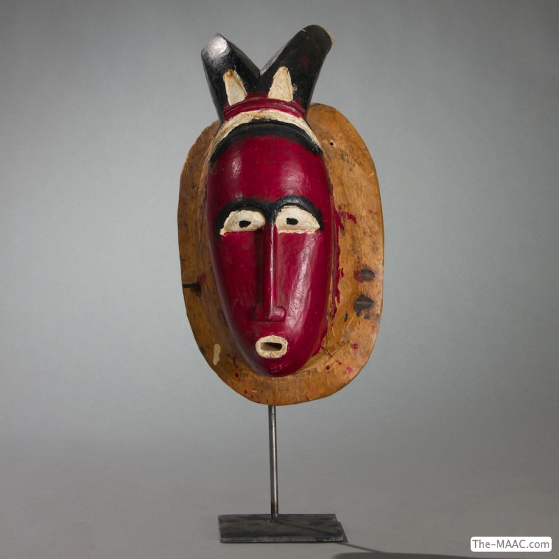 Baule Mask. Wood and paint, Ivory Coast.