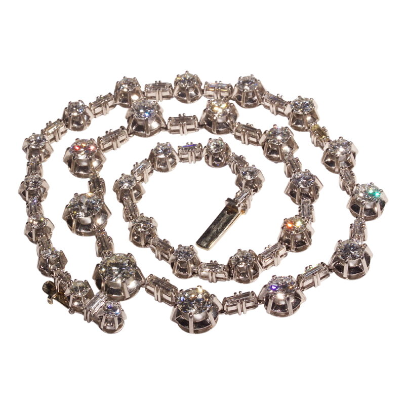 Fine Diamond Riviera Necklace