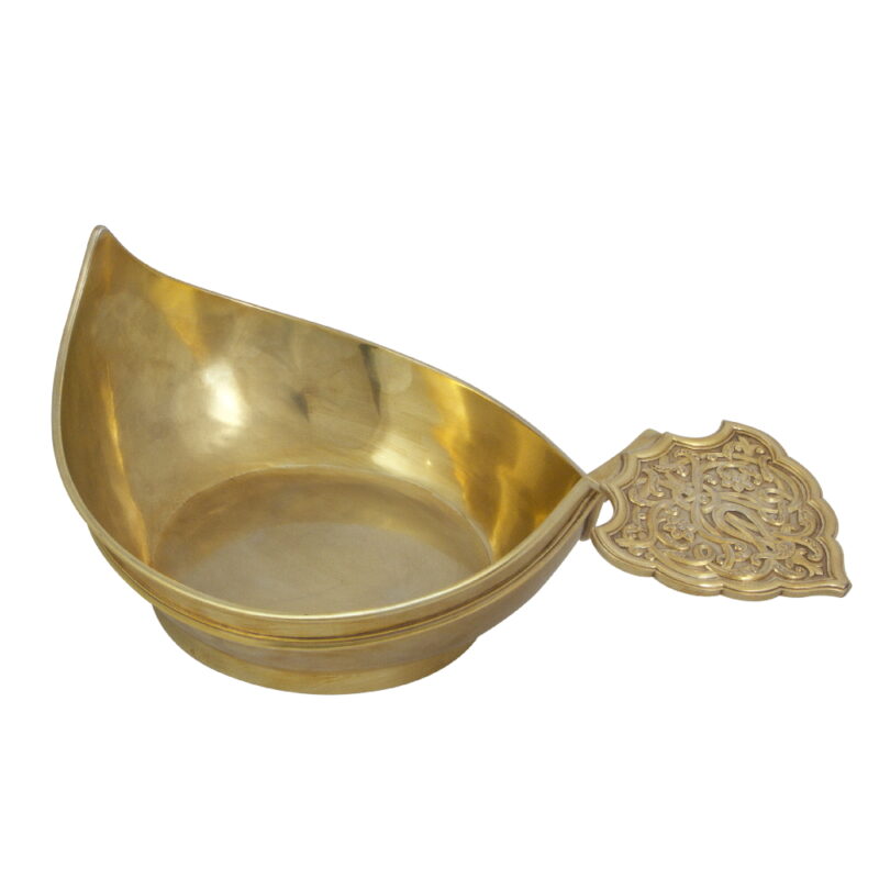 Large Faberge Gilt Silver Kovsh