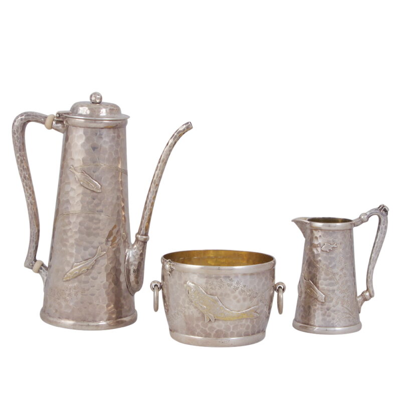 Three Piece Tiffany Aesthetic Coffee Set