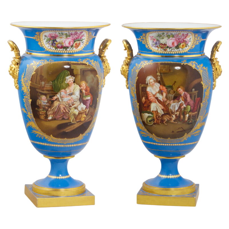 Pair of 19th Century Porcelain Vases