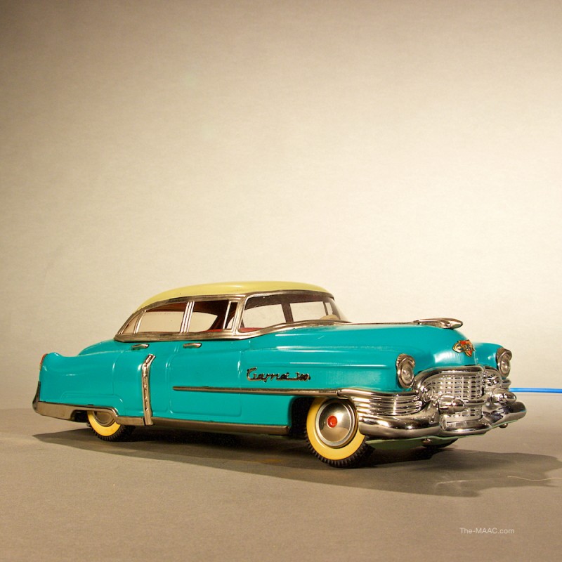 Vintage Turquoise Cadillac Toy Car
