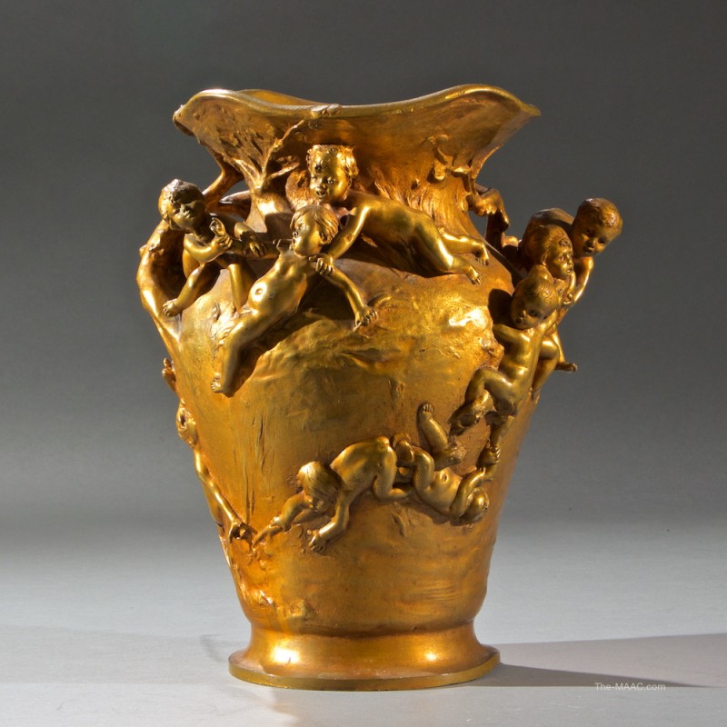 Antique Bronze Vase - Robin's Antiques (Gallery 62, Manhattan Art & Antiques Center)- Baltimore Art, Antique & Jewelry Show