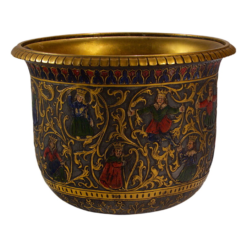 Caldwell Bronze, Pewter, and Enamel Planter
