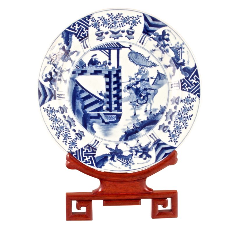 Large Chinese Blue and White Charger - at Hoffman-Gampetro - Gallery #37 - at The Manhattan Art & Antiques Center, NYC