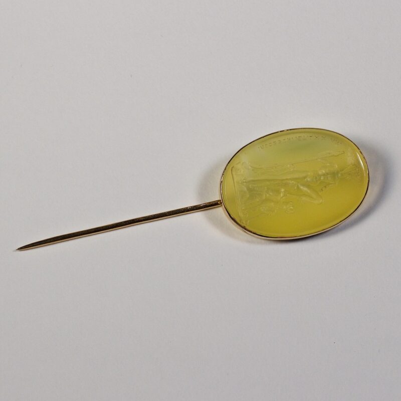 Neoclassical Agate Intaglio Pin - Image 2