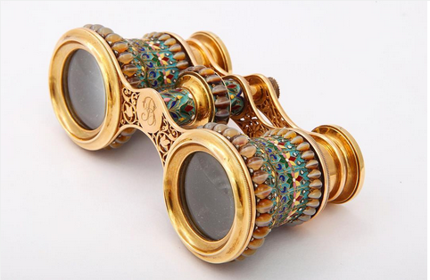 Opera Glasses by Lucien Falize - Kenneth James Collection - at the Manhattan Art & Antiques Center  