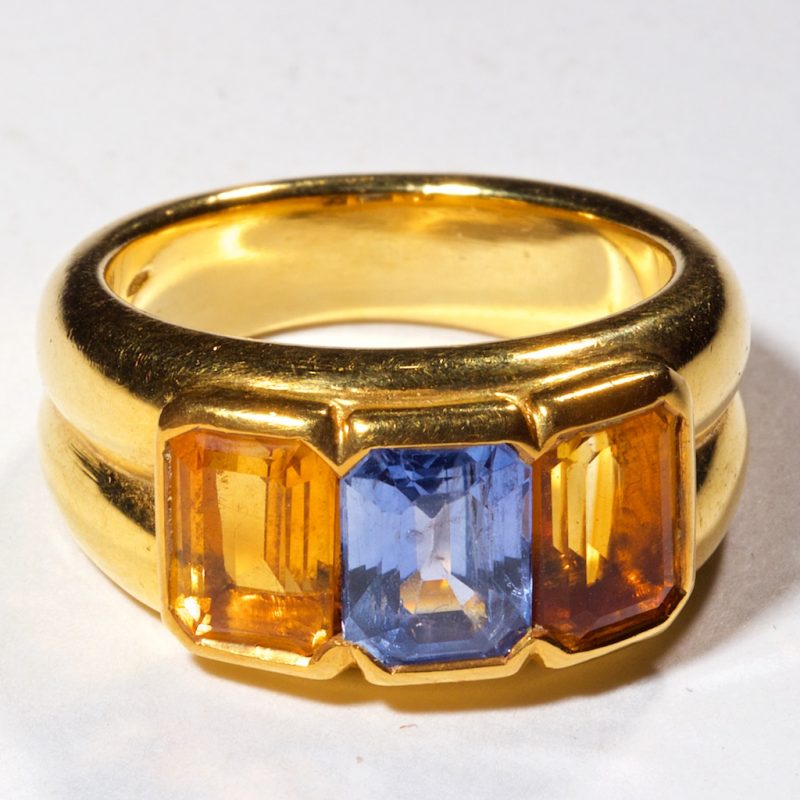 Bulgari Sapphire and Citrine Ring