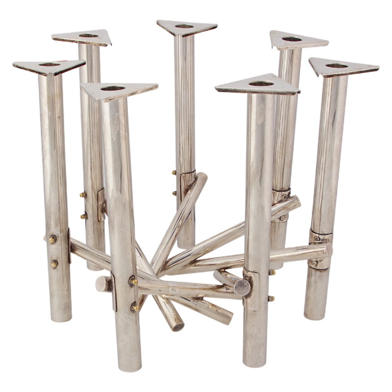 Contemporary Sterling Silver Candelabra - Image 2