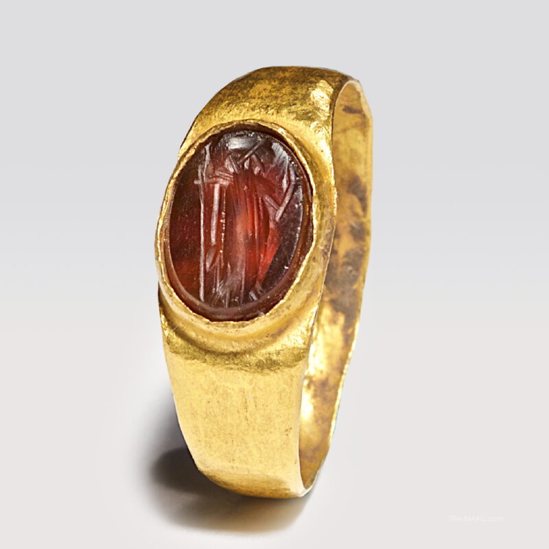 Ancient Child's Ring with Carnelian Intaglio