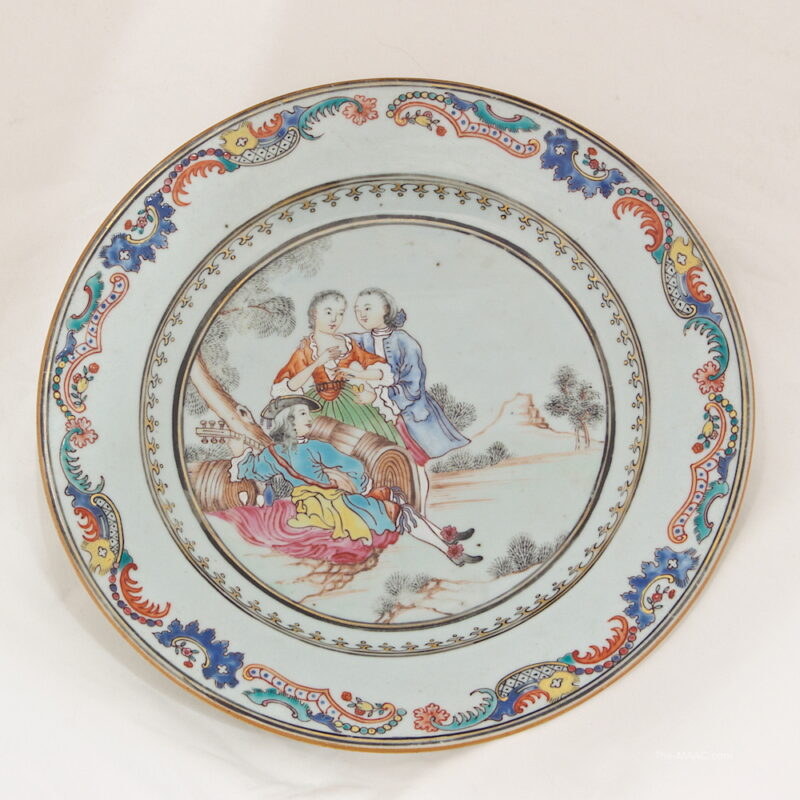 Fine Chinese Export Polychrome Plate