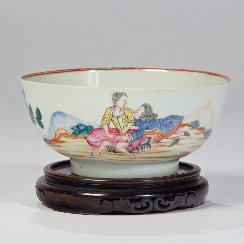 A Fine Chinese Export European Subject Bowl