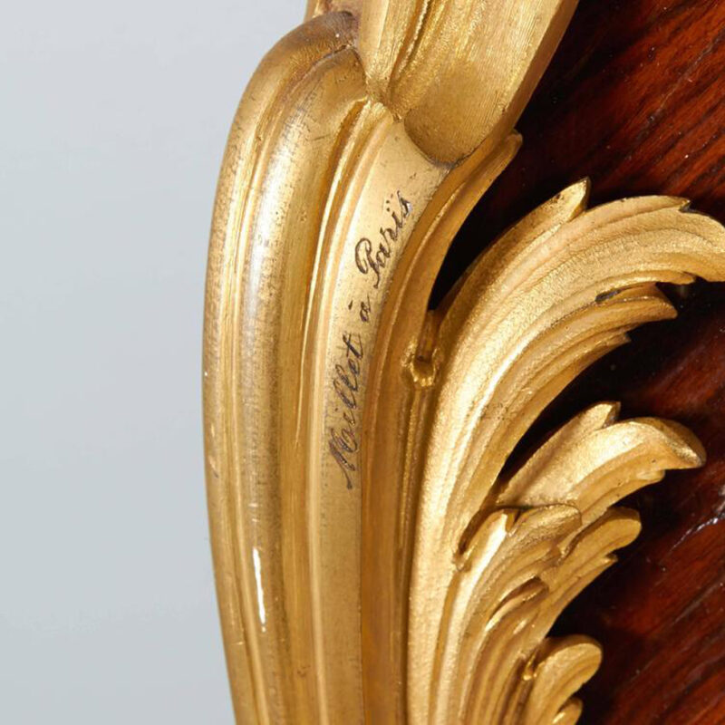 Pair of French Ormolu-Mounted Kingwood Pedestals Signed Millet A. Paris - Image 2