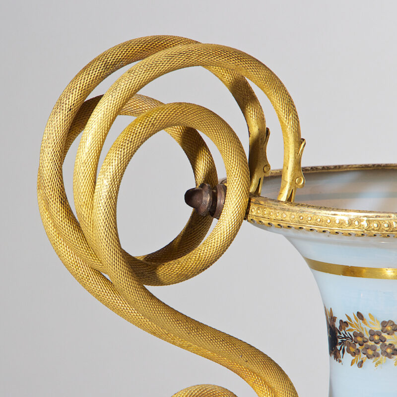 Russian Imperial Glass Manufacturing Opaline Vase - Image 2