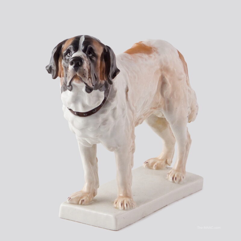 Meissen Porcelain Figure of Dog
