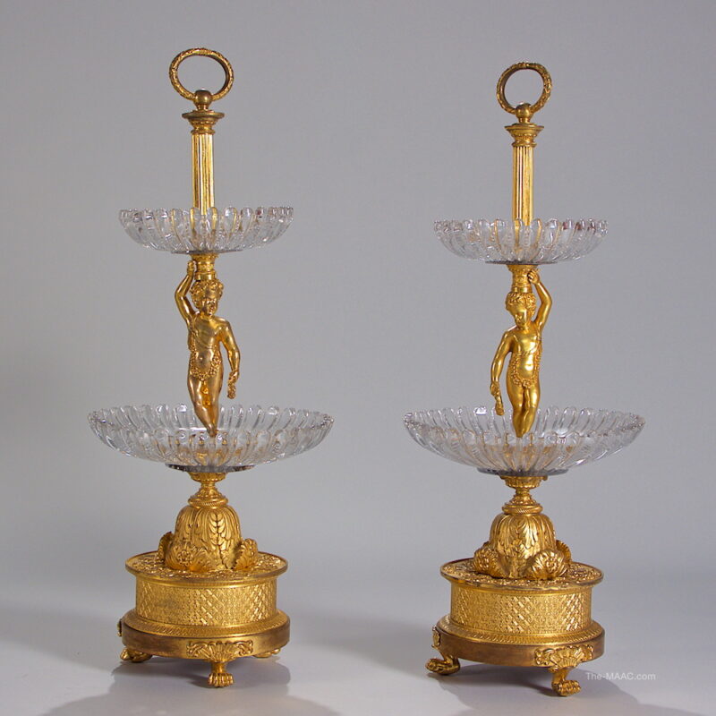 Thomire Gilt Bronze Tazzas