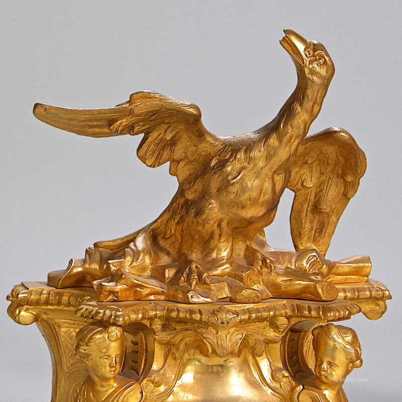 French Gilt Bronze Fire Chenets - Image 2