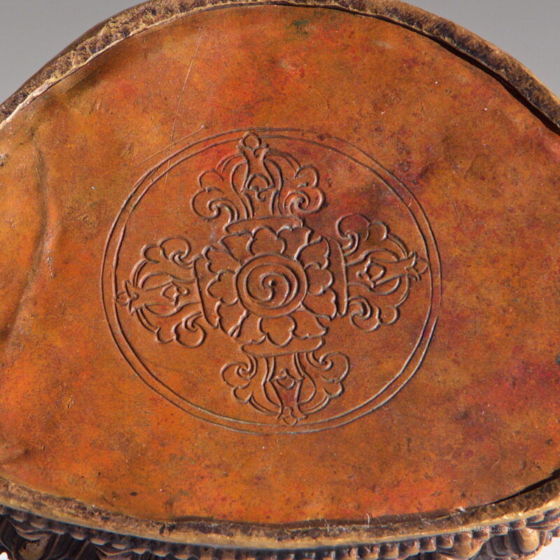 A Tibetan Bronze Buddha on Lotus Base - Image 2