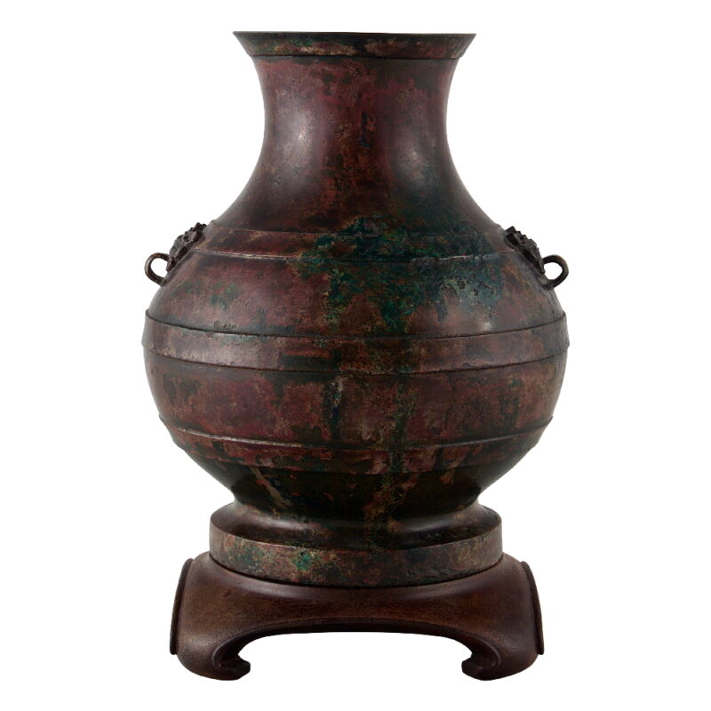 Antique Chinese Bronze Wine Vessel