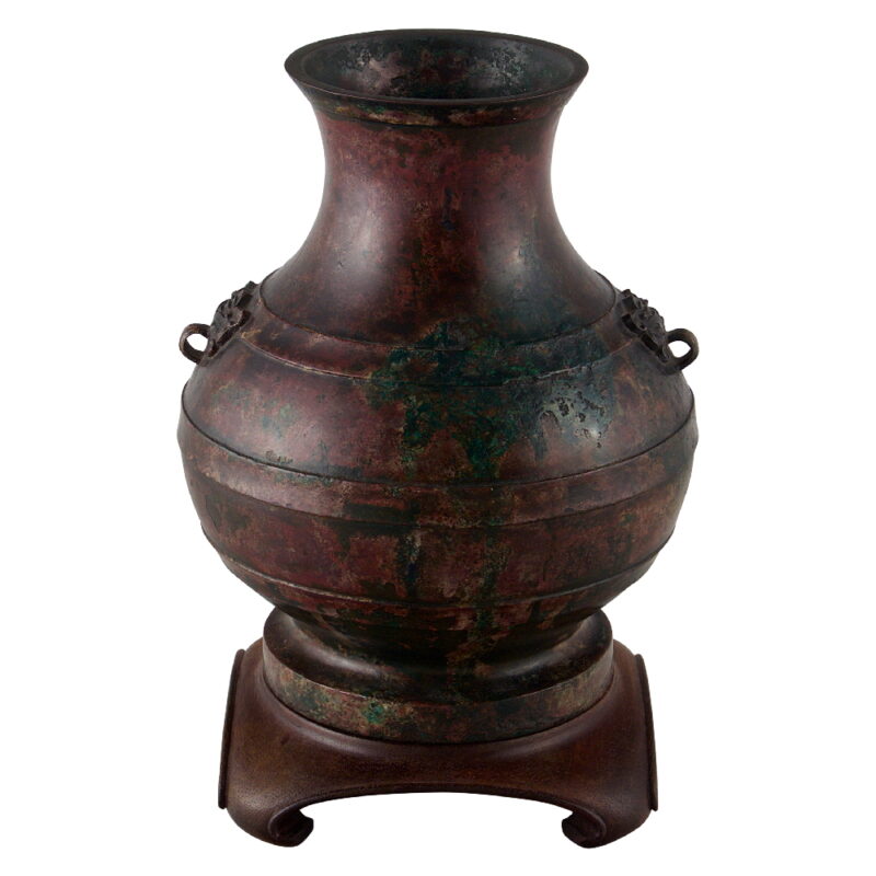 Antique Chinese Bronze Wine Vessel - Image 2