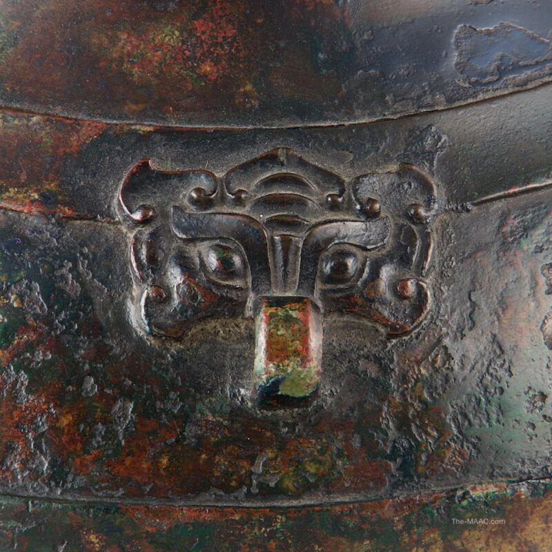 Antique Chinese Bronze Wine Vessel - Image 3