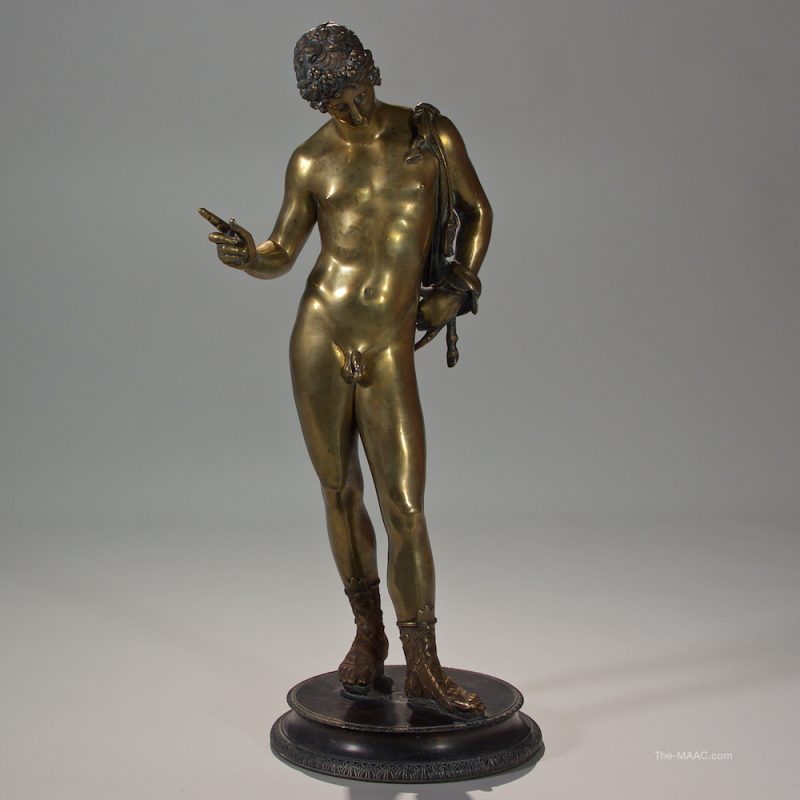 Bronze Sculpture of Narcissus at Sakai Antiques Inc. - at the Manhattan Art & Antiques Center 