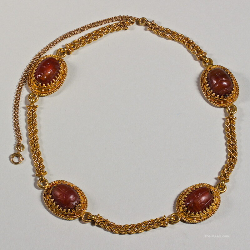 Carnelian Intaglio and Gold Necklace - Image 2