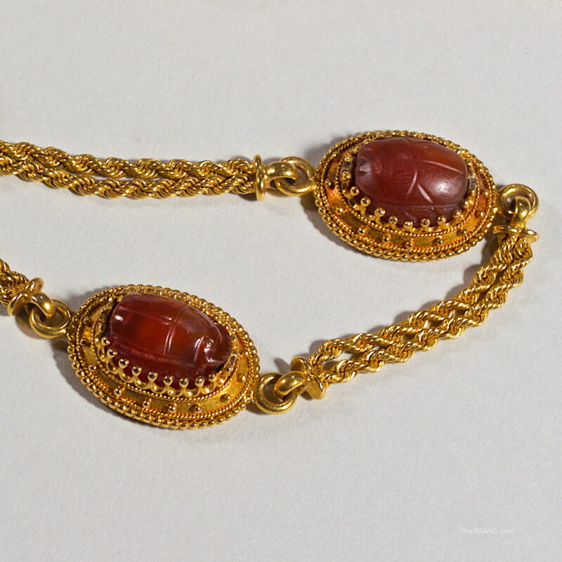 Carnelian Intaglio and Gold Necklace - Image 3