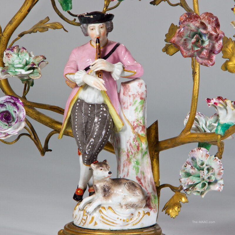 A Fine Porcelain and Bronze French Clockset - Image 3