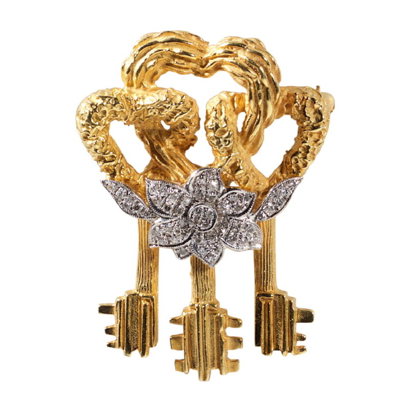 Cartier "Key to My Heart" Brooch Pendant